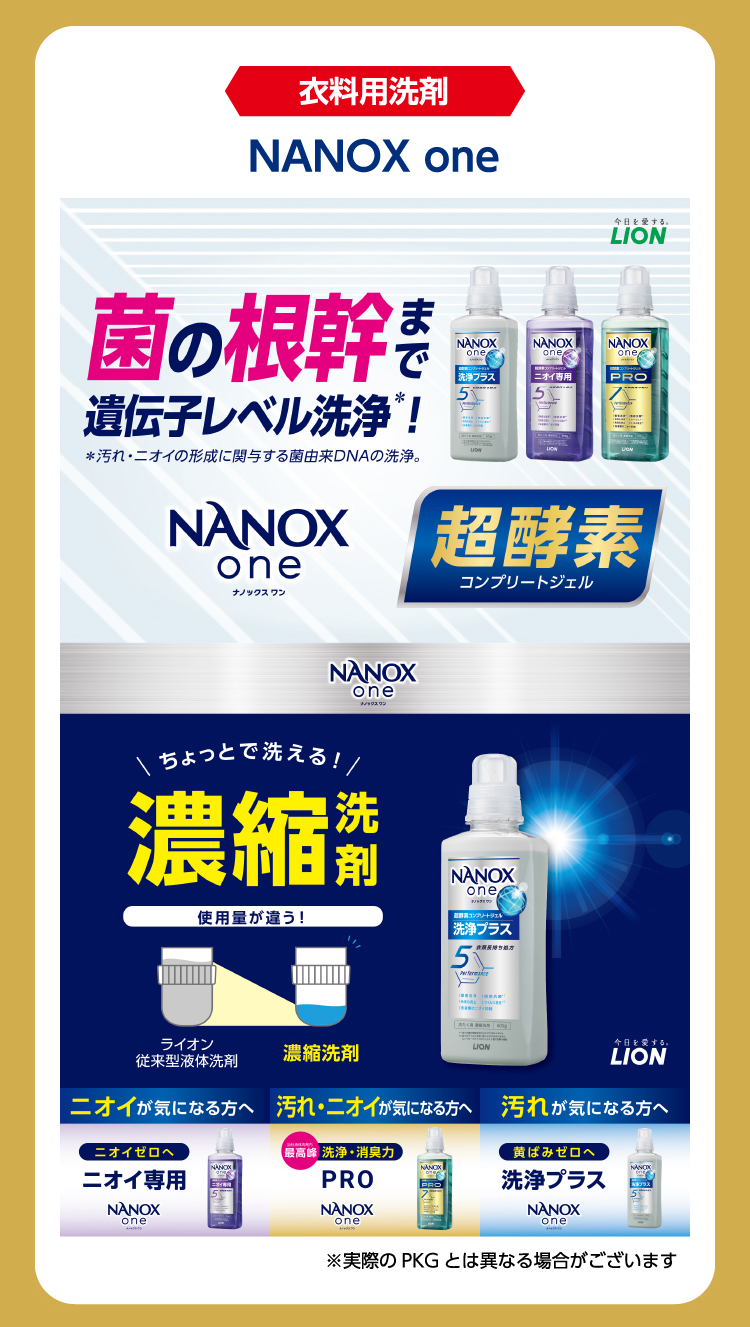 衣料用洗剤　NANOX one