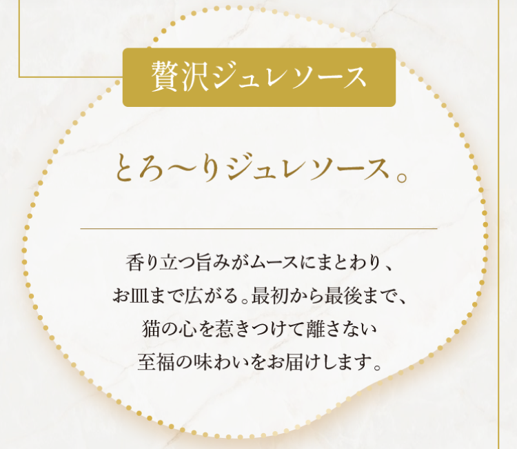 贅沢ジュレソース とろ～りジュレソース。
