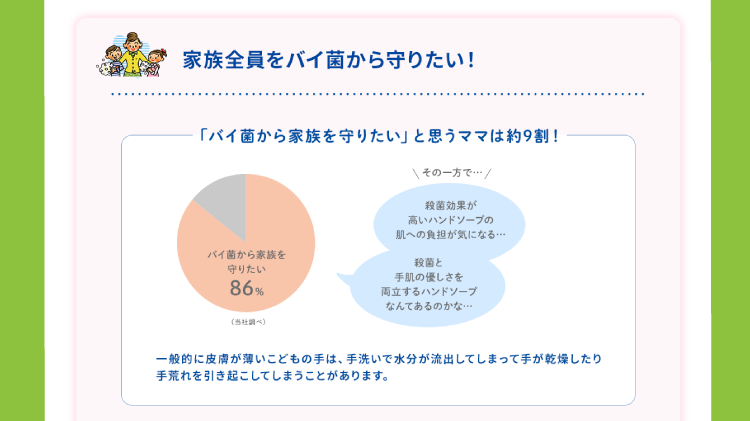家族全員をバイ菌から守りたい!